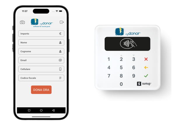 myDonor Smart Box e POS SumUp per la raccolta fondi in mobilità